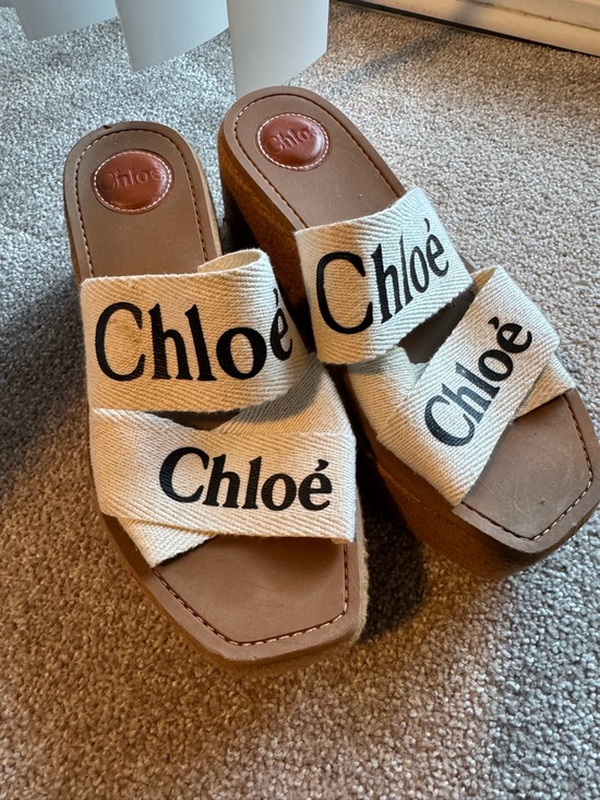 Chloe Shoes - AUTHENTIC Chloé Woody Platform Sandals size 39